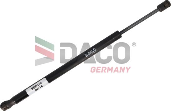 DACO Germany SG0314 - Газовая пружина, капот autospares.lv