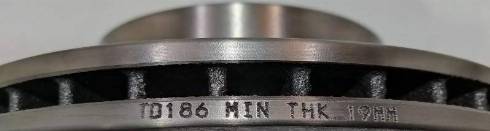 Dafmi TD186 - Тормозной диск autospares.lv