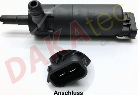 DAKAtec 40053W - Водяной насос, система очистки окон autospares.lv