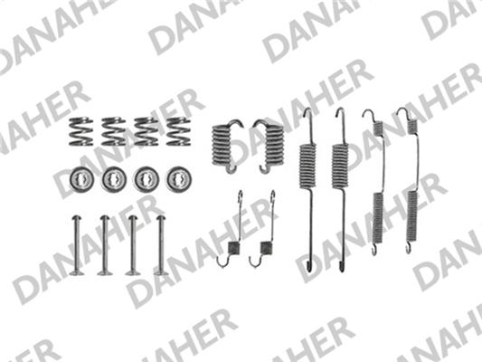 Danaher 7599 - Комплектующие, барабанный тормозной механизм autospares.lv