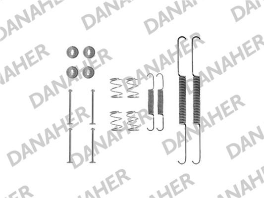 Danaher 7507 - Комплектующие, барабанный тормозной механизм autospares.lv