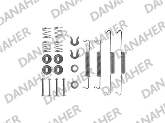 Danaher 7522 - Комплектующие, барабанный тормозной механизм autospares.lv