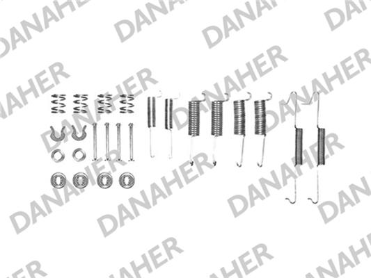 Danaher 7571 - Комплектующие, барабанный тормозной механизм autospares.lv