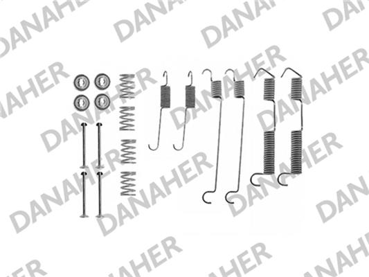 Danaher 7646 - Комплектующие, барабанный тормозной механизм autospares.lv