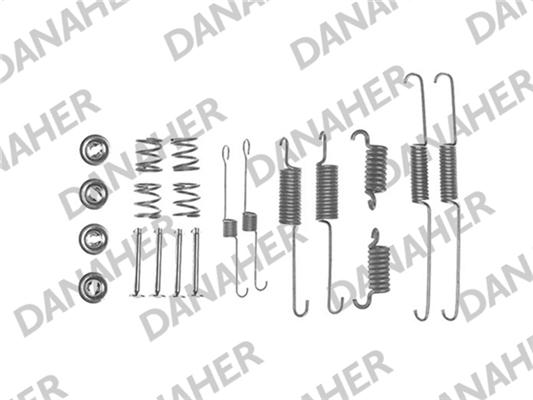 Danaher 7615 - Комплектующие, барабанный тормозной механизм autospares.lv