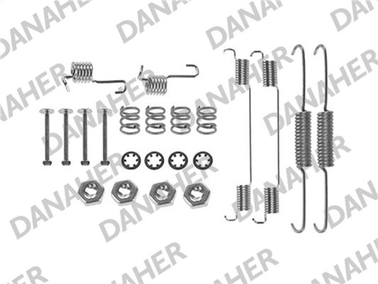 Danaher 7674 - Комплектующие, барабанный тормозной механизм autospares.lv