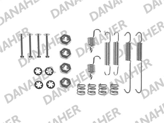 Danaher 7673 - Комплектующие, барабанный тормозной механизм autospares.lv
