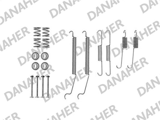 Danaher 7039 - Комплектующие, барабанный тормозной механизм autospares.lv