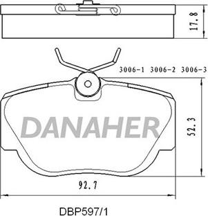 Quinton Hazell QFD5006AF - Тормозные колодки, дисковые, комплект autospares.lv