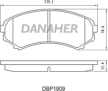 Roadhouse D8677742 - Тормозные колодки, дисковые, комплект autospares.lv