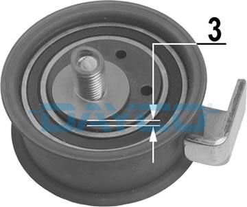 Dayco ATB2009 - Натяжной ролик, зубчатый ремень ГРМ autospares.lv