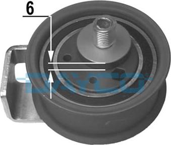 Dayco ATB2143 - Натяжной ролик, зубчатый ремень ГРМ autospares.lv