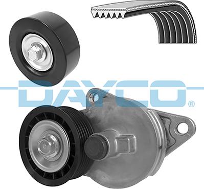 Dayco KPV448 - Поликлиновый ременный комплект autospares.lv