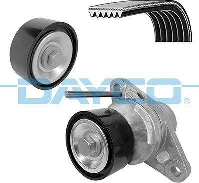 Dayco KPV412 - Поликлиновый ременный комплект autospares.lv