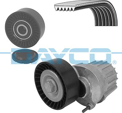 Dayco KPV438 - Поликлиновый ременный комплект autospares.lv