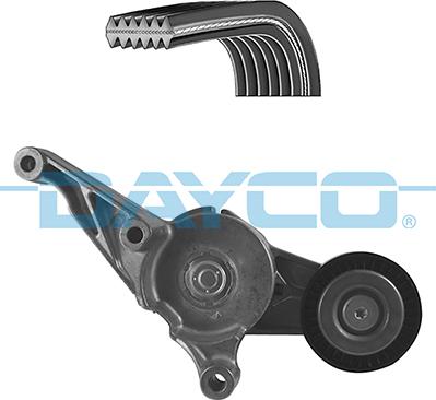 Dayco KPV508 - Поликлиновый ременный комплект autospares.lv