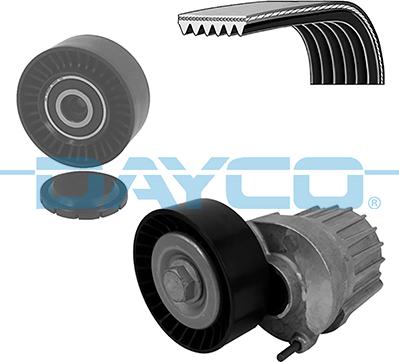 Dayco KPV518 - Поликлиновый ременный комплект autospares.lv