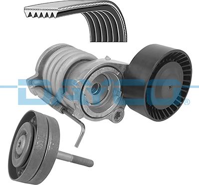 Dayco KPV512 - Поликлиновый ременный комплект autospares.lv