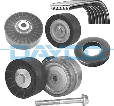 Dayco KPV753 - Поликлиновый ременный комплект autospares.lv