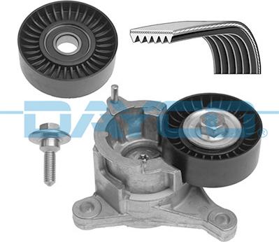 Dayco KPV057 - Поликлиновый ременный комплект autospares.lv