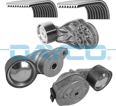 Dayco KPV160HD - Поликлиновый ременный комплект autospares.lv