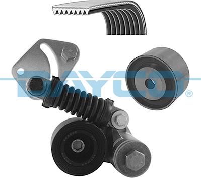 Dayco KPV116HD - Поликлиновый ременный комплект autospares.lv