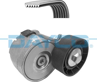 Dayco KPV110 - Поликлиновый ременный комплект autospares.lv