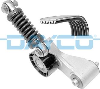 Dayco KPV187 - Поликлиновый ременный комплект autospares.lv