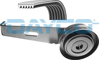 Dayco KPV128 - Поликлиновый ременный комплект autospares.lv