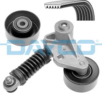 Dayco KPV175 - Поликлиновый ременный комплект autospares.lv