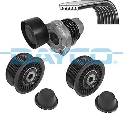 Dayco KPV393 - Поликлиновый ременный комплект autospares.lv