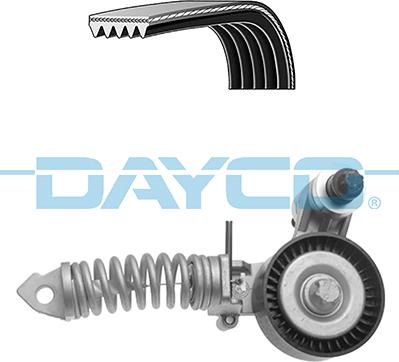 Dayco KPV430 - Поликлиновый ременный комплект autospares.lv