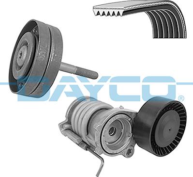 Dayco KPV359 - Поликлиновый ременный комплект autospares.lv