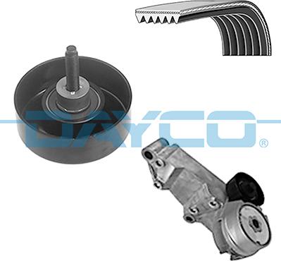 Dayco KPV367 - Поликлиновый ременный комплект autospares.lv