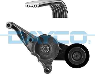 Dayco KPV248 - Поликлиновый ременный комплект autospares.lv