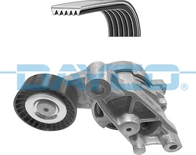 Dayco KPV252 - Поликлиновый ременный комплект autospares.lv