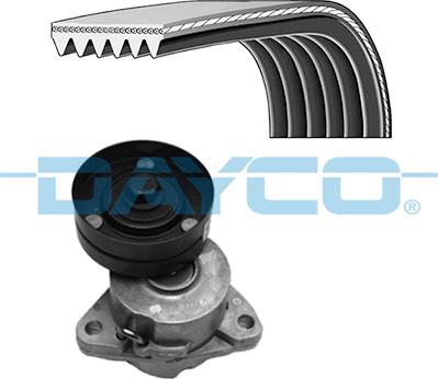 Dayco KPV265 - Поликлиновый ременный комплект autospares.lv