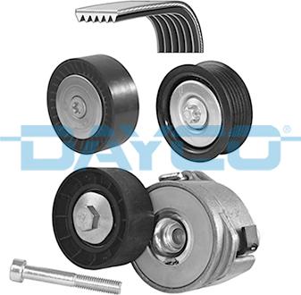 Dayco KPV212 - Поликлиновый ременный комплект autospares.lv