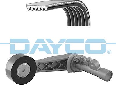 Dayco KPV222 - Поликлиновый ременный комплект autospares.lv