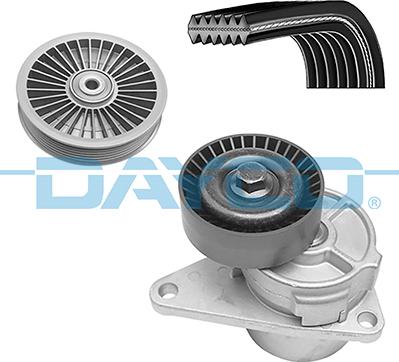 Dayco KPV712 - Поликлиновый ременный комплект autospares.lv