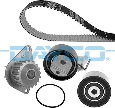 Dayco KTBWP4950 - Водяной насос + комплект зубчатого ремня ГРМ autospares.lv