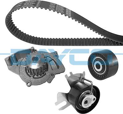 Dayco KTBWP4550 - Водяной насос + комплект зубчатого ремня ГРМ autospares.lv