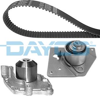 Dayco KTBWP4650 - Водяной насос + комплект зубчатого ремня ГРМ autospares.lv