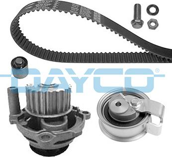 Dayco KTBWP4750 - Водяной насос + комплект зубчатого ремня ГРМ autospares.lv