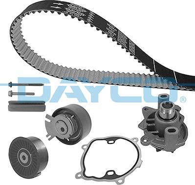 Dayco KTBWP5710 - Водяной насос + комплект зубчатого ремня ГРМ autospares.lv