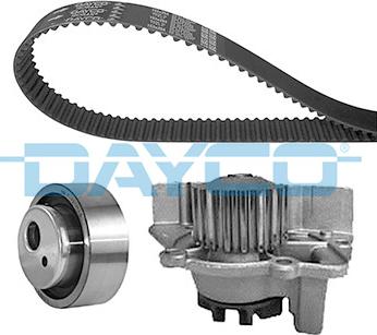 Dayco KTBWP1141 - Водяной насос + комплект зубчатого ремня ГРМ autospares.lv