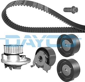 Dayco KTBWP2570 - Водяной насос + комплект зубчатого ремня ГРМ autospares.lv