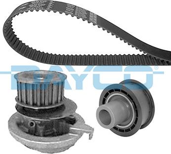 Dayco KTBWP2140 - Водяной насос + комплект зубчатого ремня ГРМ autospares.lv