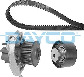 Dayco KTBWP2853 - Водяной насос + комплект зубчатого ремня ГРМ autospares.lv