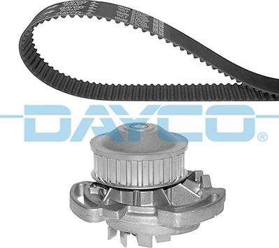 Dayco KTBWP7280 - Водяной насос + комплект зубчатого ремня ГРМ autospares.lv